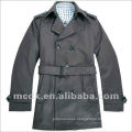 Moda popular negro mens trench coat